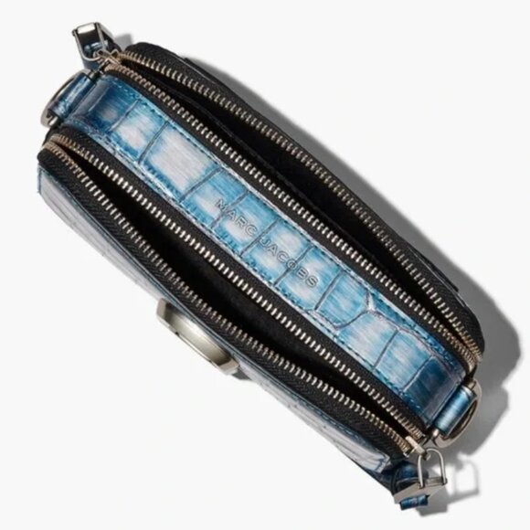 NEW | Authentic Marc Jacobs Light Blue Croc-Embossed Crossbody Bag with dust bag - Picture 6 of 9